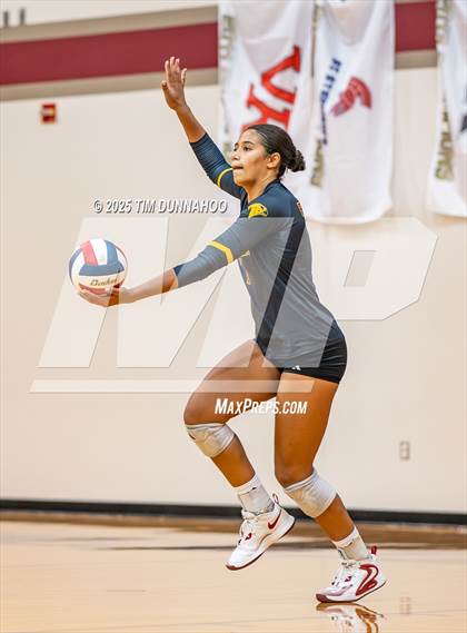 Thumbnail 2 in Torrey Pines vs Cathedral Catholic (Volleypalooza Gold Division Final) photogallery.