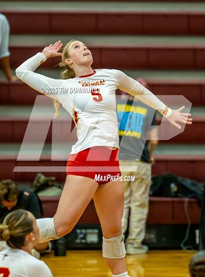 Thumbnail 1 in Torrey Pines vs Cathedral Catholic (Volleypalooza Gold Division Final) photogallery.