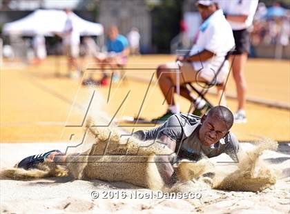 Thumbnail 3 in CIF NCS Masters Track and Field Championships (Boys Long Jump) photogallery.