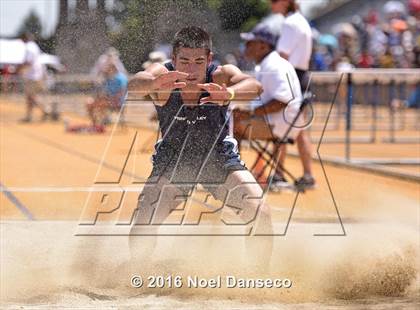 Thumbnail 1 in CIF NCS Masters Track and Field Championships (Boys Long Jump) photogallery.