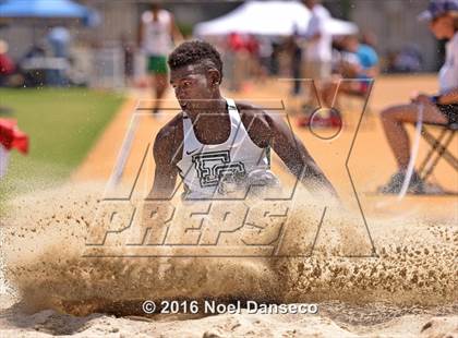 Thumbnail 3 in CIF NCS Masters Track and Field Championships (Boys Long Jump) photogallery.