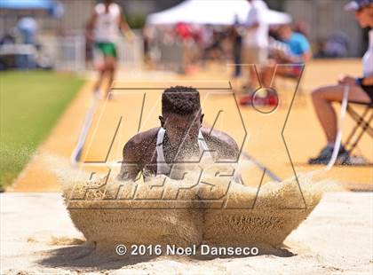 Thumbnail 2 in CIF NCS Masters Track and Field Championships (Boys Long Jump) photogallery.