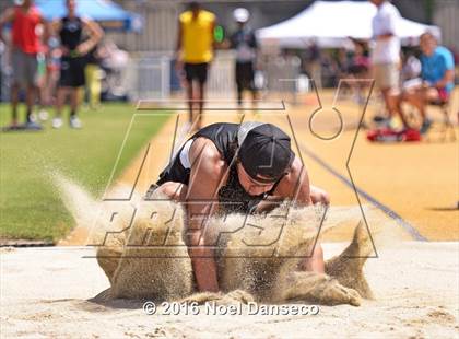 Thumbnail 3 in CIF NCS Masters Track and Field Championships (Boys Long Jump) photogallery.