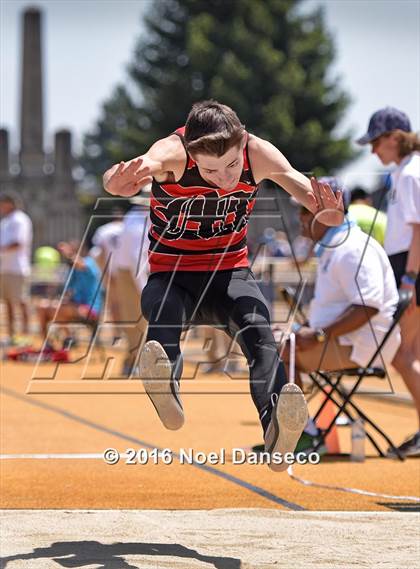 Thumbnail 3 in CIF NCS Masters Track and Field Championships (Boys Long Jump) photogallery.