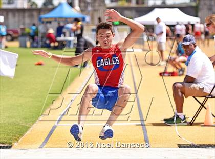 Thumbnail 3 in CIF NCS Masters Track and Field Championships (Boys Long Jump) photogallery.