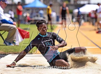 Thumbnail 2 in CIF NCS Masters Track and Field Championships (Boys Long Jump) photogallery.