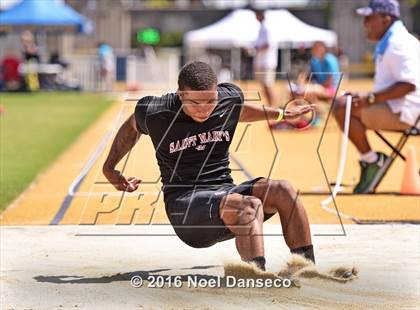 Thumbnail 3 in CIF NCS Masters Track and Field Championships (Boys Long Jump) photogallery.