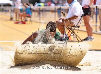 Thumbnail 3 in CIF NCS Masters Track and Field Championships (Boys Long Jump) photogallery.