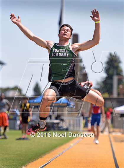 Thumbnail 1 in CIF NCS Masters Track and Field Championships (Boys Long Jump) photogallery.