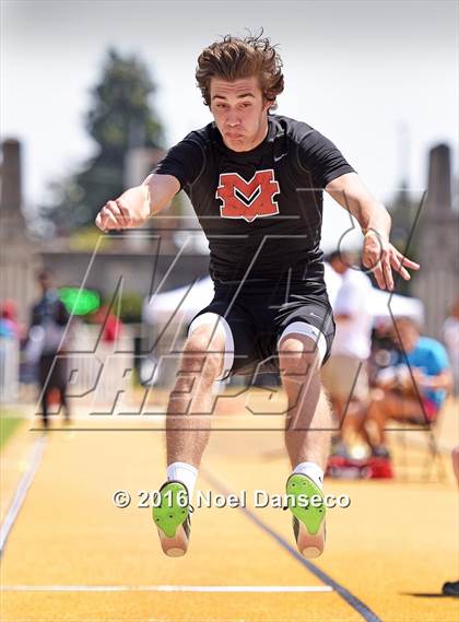 Thumbnail 3 in CIF NCS Masters Track and Field Championships (Boys Long Jump) photogallery.