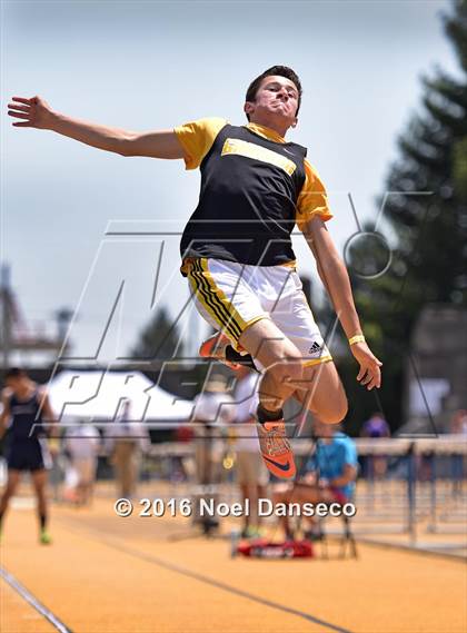 Thumbnail 1 in CIF NCS Masters Track and Field Championships (Boys Long Jump) photogallery.
