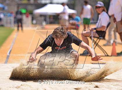 Thumbnail 1 in CIF NCS Masters Track and Field Championships (Boys Long Jump) photogallery.