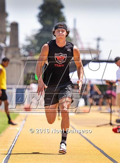 Thumbnail 2 in CIF NCS Masters Track and Field Championships (Boys Long Jump) photogallery.