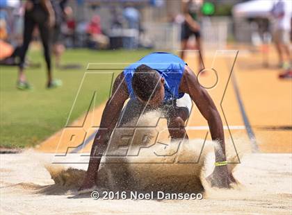 Thumbnail 3 in CIF NCS Masters Track and Field Championships (Boys Long Jump) photogallery.