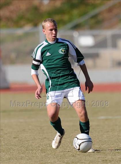 Thumbnail 3 in Shelby vs. Cardinal Gibbons (NCHSAA Boys Soccer 2A Final) photogallery.