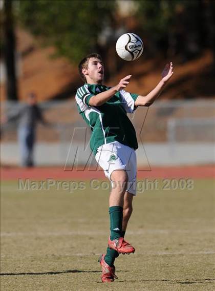Thumbnail 2 in Shelby vs. Cardinal Gibbons (NCHSAA Boys Soccer 2A Final) photogallery.