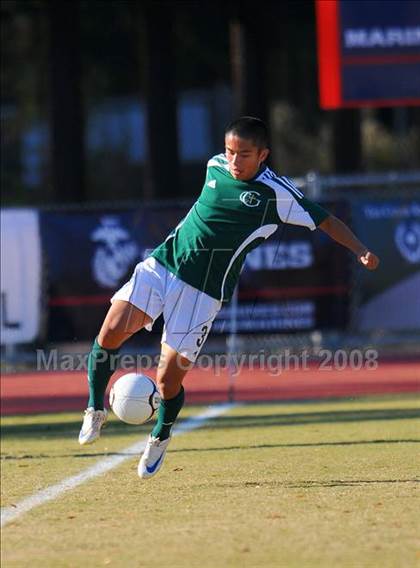 Thumbnail 3 in Shelby vs. Cardinal Gibbons (NCHSAA Boys Soccer 2A Final) photogallery.