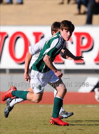 Thumbnail 1 in Shelby vs. Cardinal Gibbons (NCHSAA Boys Soccer 2A Final) photogallery.