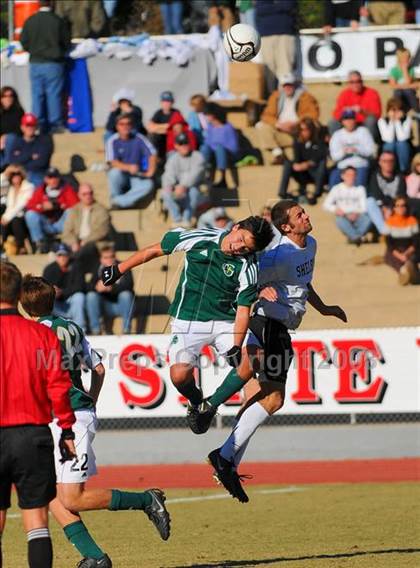 Thumbnail 3 in Shelby vs. Cardinal Gibbons (NCHSAA Boys Soccer 2A Final) photogallery.