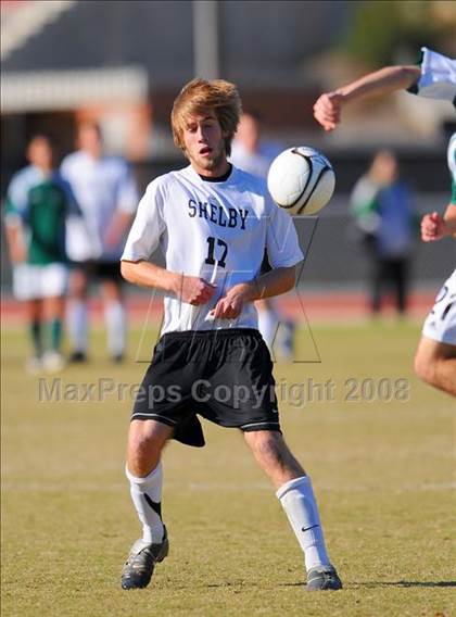 Thumbnail 2 in Shelby vs. Cardinal Gibbons (NCHSAA Boys Soccer 2A Final) photogallery.