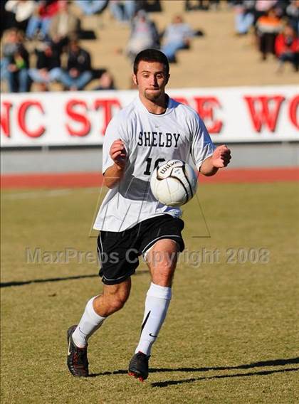 Thumbnail 2 in Shelby vs. Cardinal Gibbons (NCHSAA Boys Soccer 2A Final) photogallery.