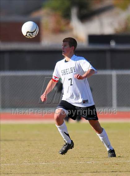 Thumbnail 3 in Shelby vs. Cardinal Gibbons (NCHSAA Boys Soccer 2A Final) photogallery.