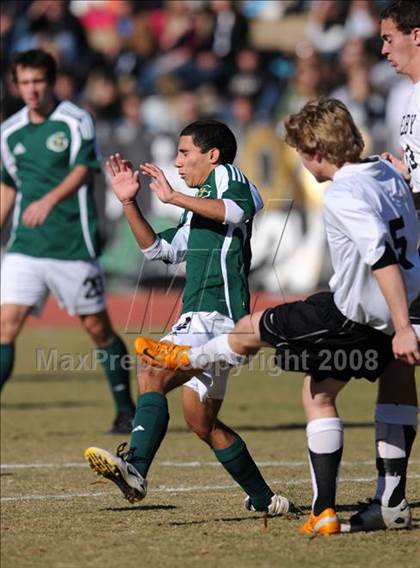 Thumbnail 3 in Shelby vs. Cardinal Gibbons (NCHSAA Boys Soccer 2A Final) photogallery.