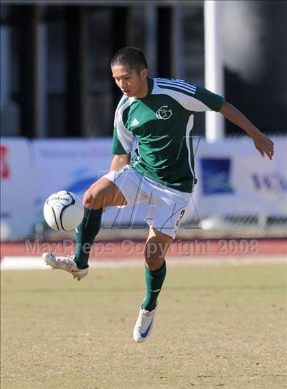 Thumbnail 2 in Shelby vs. Cardinal Gibbons (NCHSAA Boys Soccer 2A Final) photogallery.