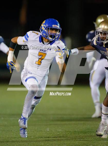 Thumbnail 1 in Bishop Amat @ Notre Dame (SO) photogallery.
