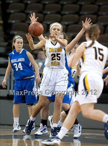 Thumbnail 2 in Highlands vs. Notre Dame Academy (2012 9th Region Girls Basketball Tournament) photogallery.