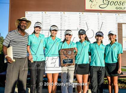 Thumbnail 1 in CIF State SoCal Girls Golf Championships photogallery.