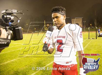 Thumbnail 3 in Sacred Heart Cathedral Preparatory vs. St. Ignatius (2015 MaxPreps Rivalry Series) photogallery.