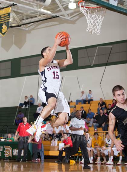 Thumbnail 3 in John Paul II vs The Colony (Carrollton-Farmers Branch Basketball Classic) photogallery.