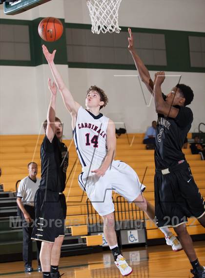 Thumbnail 2 in John Paul II vs The Colony (Carrollton-Farmers Branch Basketball Classic) photogallery.