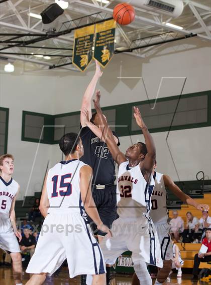 Thumbnail 3 in John Paul II vs The Colony (Carrollton-Farmers Branch Basketball Classic) photogallery.