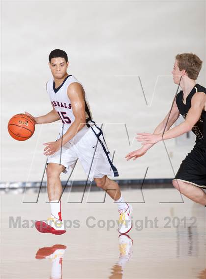 Thumbnail 2 in John Paul II vs The Colony (Carrollton-Farmers Branch Basketball Classic) photogallery.