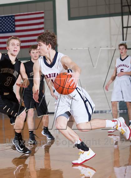 Thumbnail 1 in John Paul II vs The Colony (Carrollton-Farmers Branch Basketball Classic) photogallery.