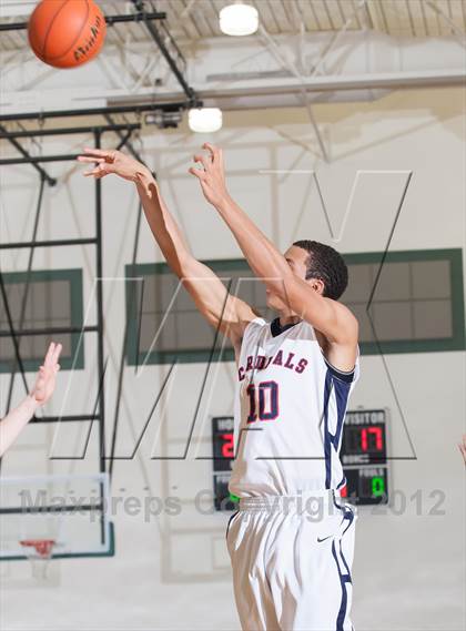 Thumbnail 2 in John Paul II vs The Colony (Carrollton-Farmers Branch Basketball Classic) photogallery.