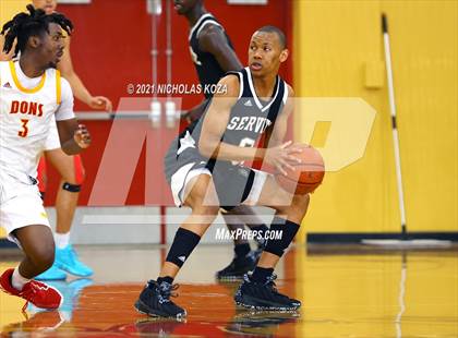 Thumbnail 2 in Dominguez vs. Servite (CIF SS D2AA Playoffs) photogallery.
