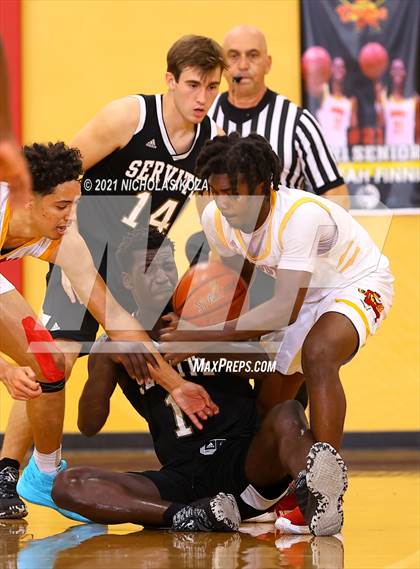 Thumbnail 2 in Dominguez vs. Servite (CIF SS D2AA Playoffs) photogallery.