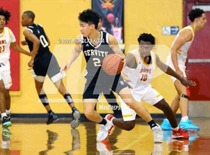 Thumbnail 2 in Dominguez vs. Servite (CIF SS D2AA Playoffs) photogallery.