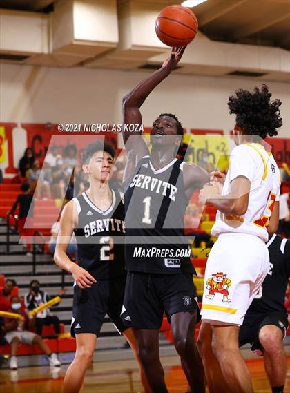 Thumbnail 3 in Dominguez vs. Servite (CIF SS D2AA Playoffs) photogallery.