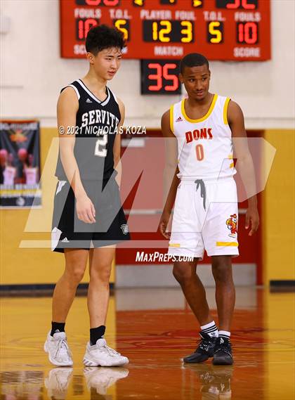 Thumbnail 2 in Dominguez vs. Servite (CIF SS D2AA Playoffs) photogallery.