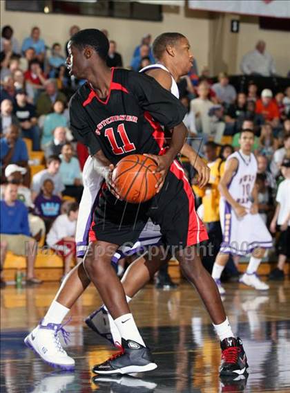 Thumbnail 2 in Word of God Christian Academy vs. Westchester (City of the Palms Classic) photogallery.