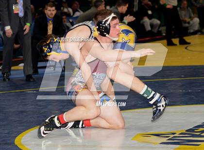 Thumbnail 3 in NYSPHSAA Wrestling Championships (Div.2 - 120 lb. Champ) photogallery.