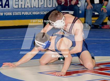 Thumbnail 3 in NYSPHSAA Wrestling Championships (Div.2 - 120 lb. Champ) photogallery.