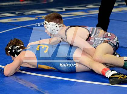 Thumbnail 1 in NYSPHSAA Wrestling Championships (Div.2 - 120 lb. Champ) photogallery.
