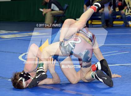 Thumbnail 2 in NYSPHSAA Wrestling Championships (Div.2 - 120 lb. Champ) photogallery.
