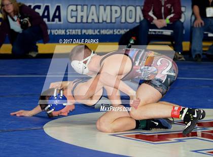 Thumbnail 1 in NYSPHSAA Wrestling Championships (Div.2 - 120 lb. Champ) photogallery.