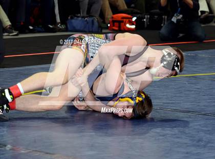 Thumbnail 1 in NYSPHSAA Wrestling Championships (Div.2 - 120 lb. Champ) photogallery.